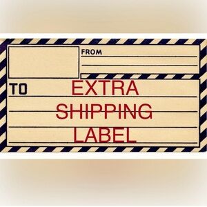 Extra Shipping Label for Orders Over 5lbs❤️